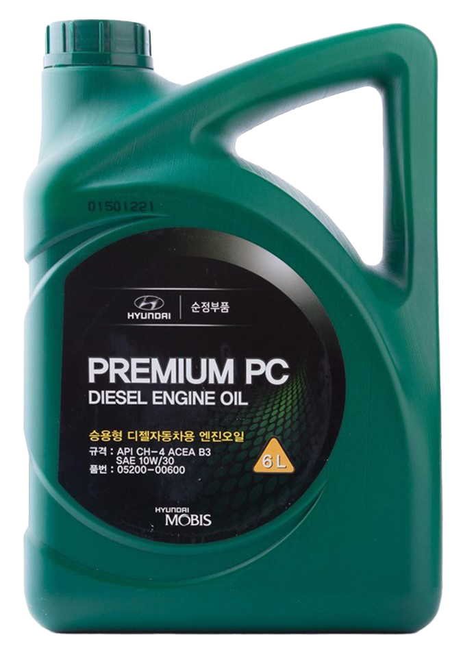 Моторное масло Hyundai/Kia Premium PC Diesel 10W-30, 6л